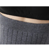 Unisex Cashmere Waistband Waist Warmer Abdominal Kidney Binder Belt Gray