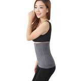 Maxbell 2xUnisex Cashmere Waistband Waist Warmer Abdominal Kidney Binder Belt Gray