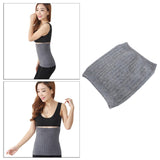 Unisex Cashmere Waistband Waist Warmer Abdominal Kidney Binder Belt Gray