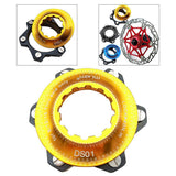 Maxbell Bike Center Lock Adapter Conversion to 6-Bolt Rotor Washer Gasket Golden - Aladdin Shoppers