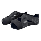 Maxbell 2xNon Skid Women Barre Yoga Shoes Pilates Grip Socks Flexible Machine Wash Black S