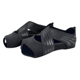 Maxbell 2xNon Skid Women Barre Yoga Shoes Pilates Grip Socks Flexible Machine Wash Black S