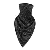 Face Mask Balaclava Tube Bandana Cover Neck Gaiter Scarf  Black Night