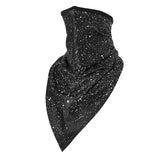 Face Mask Balaclava Tube Bandana Cover Neck Gaiter Scarf  Black Night