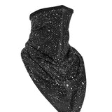 Face Mask Balaclava Tube Bandana Cover Neck Gaiter Scarf  Black Night