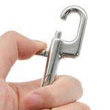 10xStainless Steel Swivel Bolt Snap Hook Clip Scuba Diving 100mm Single Ended