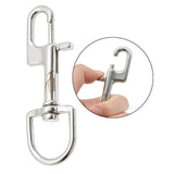 10xStainless Steel Swivel Bolt Snap Hook Clip Scuba Diving 100mm Single Ended