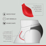 Maxbell 2 Pieces Men Underwear Enhancing Cup Bulge Sponge Pad Cushion Trunks Shorts