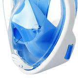 Maxbell Snorkel Mask Full Face Snorkeling Diving Mask Goggles Blue S M - Aladdin Shoppers