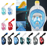 Maxbell Snorkel Mask Full Face Snorkeling Diving Mask Goggles Blue S M - Aladdin Shoppers