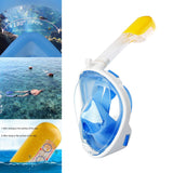 Maxbell Snorkel Mask Full Face Snorkeling Diving Mask Goggles Blue S M - Aladdin Shoppers