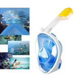 Maxbell Snorkel Mask Full Face Snorkeling Diving Mask Goggles Blue S M - Aladdin Shoppers