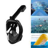 Maxbell Snorkel Mask Full Face Snorkeling Diving Mask Goggles Black S M - Aladdin Shoppers