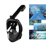 Maxbell Snorkel Mask Full Face Snorkeling Diving Mask Goggles Black S M - Aladdin Shoppers