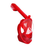 Maxbell Snorkel Mask Full Face Snorkeling Diving Mask Goggles Red S M - Aladdin Shoppers