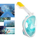 Maxbell Snorkel Mask Full Face Snorkeling Diving Mask Goggles Green X XL - Aladdin Shoppers