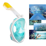 Maxbell Snorkel Mask Full Face Snorkeling Diving Mask Goggles Green X XL - Aladdin Shoppers