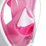 Maxbell Snorkel Mask Full Face Snorkeling Diving Mask Goggles Pink S M - Aladdin Shoppers