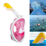 Maxbell Snorkel Mask Full Face Snorkeling Diving Mask Goggles Pink S M - Aladdin Shoppers