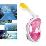 Maxbell Snorkel Mask Full Face Snorkeling Diving Mask Goggles Pink S M - Aladdin Shoppers