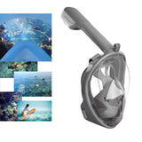 Maxbell Snorkel Mask Full Face Snorkeling Diving Mask Goggles Grey X XL - Aladdin Shoppers