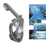 Maxbell Snorkel Mask Full Face Snorkeling Diving Mask Goggles Grey X XL - Aladdin Shoppers