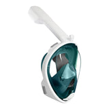 Maxbell Snorkel Mask Full Face Snorkeling Diving Mask Goggles Green White X XL - Aladdin Shoppers