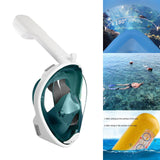 Maxbell Snorkel Mask Full Face Snorkeling Diving Mask Goggles Green White X XL - Aladdin Shoppers