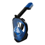 Maxbell Snorkel Mask Full Face Snorkeling Diving Mask Goggles Dark Blue X XL - Aladdin Shoppers