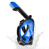 Maxbell Snorkel Mask Full Face Snorkeling Diving Mask Goggles Dark Blue X XL - Aladdin Shoppers