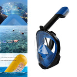 Maxbell Snorkel Mask Full Face Snorkeling Diving Mask Goggles Dark Blue X XL - Aladdin Shoppers