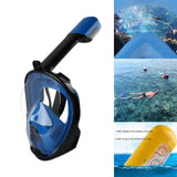 Maxbell Snorkel Mask Full Face Snorkeling Diving Mask Goggles Dark Blue X XL - Aladdin Shoppers