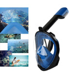 Maxbell Snorkel Mask Full Face Snorkeling Diving Mask Goggles Dark Blue X XL - Aladdin Shoppers