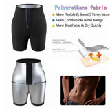Maxbell 4xWomen's Sweat Sauna Body Shaper Pants Gym Shorts