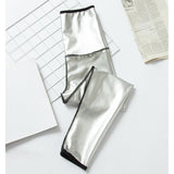 Maxbell 3xWomen Thermo Neoprene Sweat Sauna Shaper Pants Weight Loss Shorts Ankle Pant L