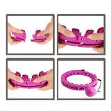 Maxbell 360 Degree Sports Adjustable 24 Detachable Knots Massage Yoga Fitness Pink - Aladdin Shoppers