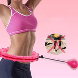 Maxbell 360 Degree Sports Adjustable 24 Detachable Knots Massage Yoga Fitness Pink - Aladdin Shoppers