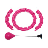 Maxbell 360 Degree Sports Adjustable 24 Detachable Knots Massage Yoga Fitness Pink - Aladdin Shoppers