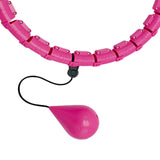 Maxbell 360 Degree Sports Adjustable 24 Detachable Knots Massage Yoga Fitness Pink - Aladdin Shoppers