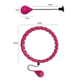 Maxbell 360 Degree Sports Adjustable 24 Detachable Knots Massage Yoga Fitness Pink - Aladdin Shoppers