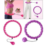 Maxbell 360 Degree Sports Adjustable 24 Detachable Knots Massage Yoga Fitness Pink - Aladdin Shoppers