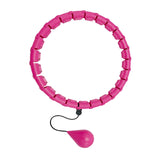 Maxbell 360 Degree Sports Adjustable 24 Detachable Knots Massage Yoga Fitness Pink - Aladdin Shoppers