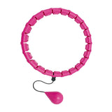 Maxbell 360 Degree Sports Adjustable 24 Detachable Knots Massage Yoga Fitness Pink - Aladdin Shoppers