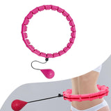 Maxbell 360 Degree Sports Adjustable 24 Detachable Knots Massage Yoga Fitness Pink - Aladdin Shoppers