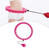 Maxbell 360 Degree Sports Adjustable 24 Detachable Knots Massage Yoga Fitness Pink - Aladdin Shoppers