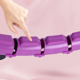 Maxbell 360 Degree Sports Adjustable 24 Detachable Knots Massage Yoga Fitness Purple - Aladdin Shoppers
