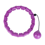 Maxbell 360 Degree Sports Adjustable 24 Detachable Knots Massage Yoga Fitness Purple - Aladdin Shoppers
