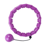 Maxbell 360 Degree Sports Adjustable 24 Detachable Knots Massage Yoga Fitness Purple - Aladdin Shoppers