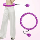 Maxbell 360 Degree Sports Adjustable 24 Detachable Knots Massage Yoga Fitness Purple - Aladdin Shoppers