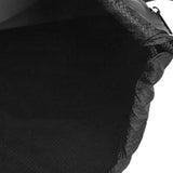 Maxbell 2xTravel Nylon Drawstring Bag Sack Beach Gym Backpack Shoes Bags Black